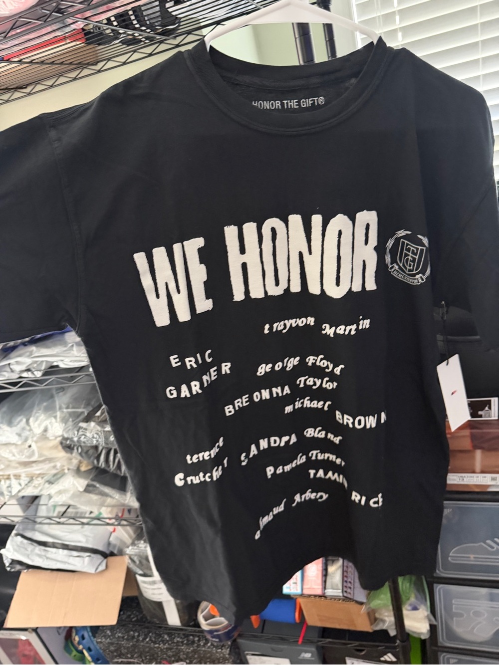 We Honor Black Graphic Tee - Unbranded